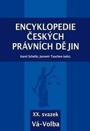 Encyklopedie českých právních dějin - XX. svazek