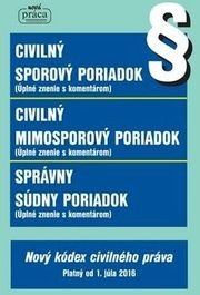 Civilný sporový poriadok Civilný mimosporový poriadok Správny súdny poriadok