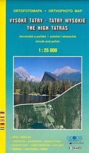 Mapa Vysoké Tatry ortofotomapa 1:25 000