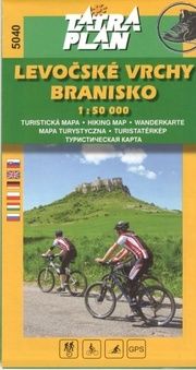 Mapa Levočské vrchy Branisko 1:50000